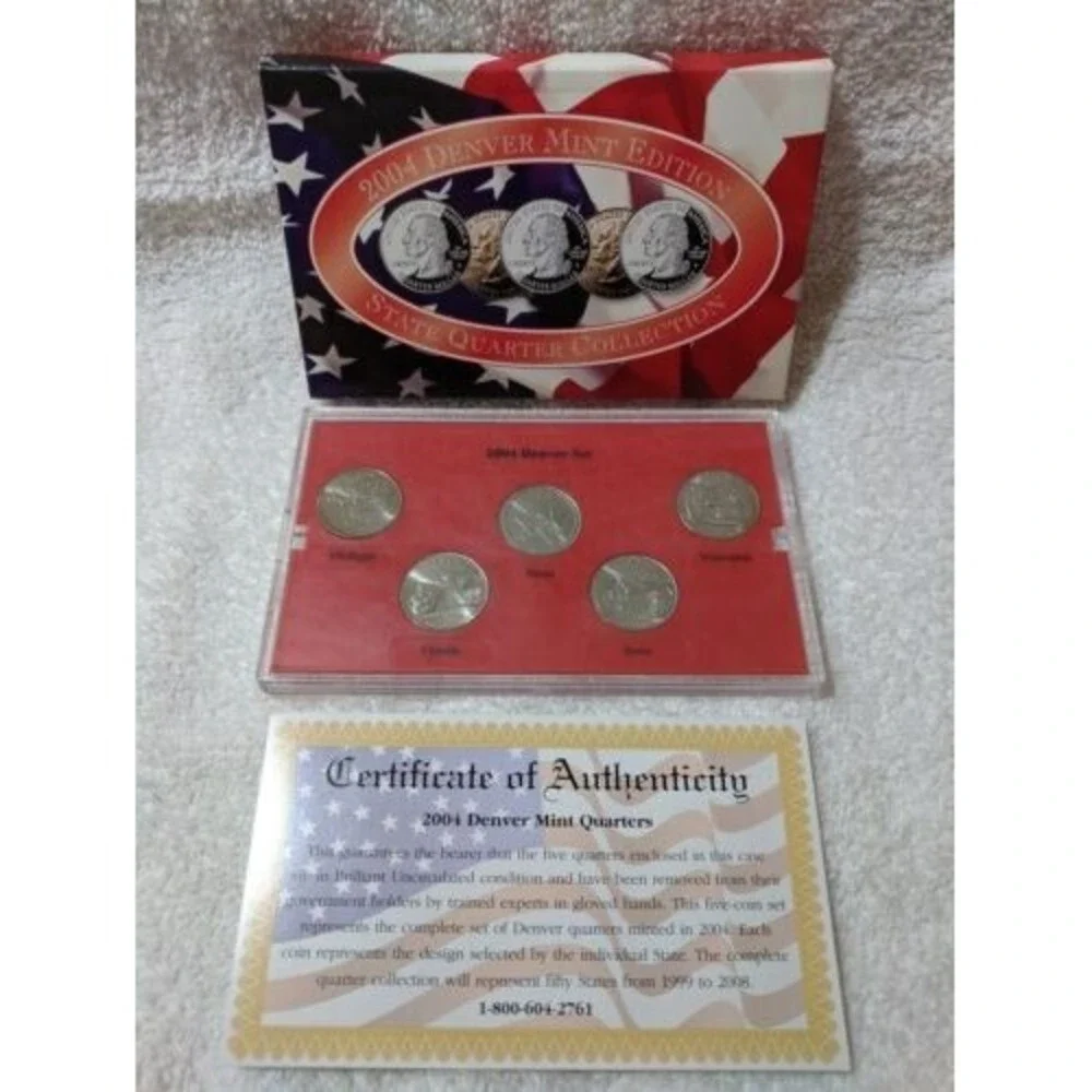 2004 Denver Mint Edition State Quarter Collection Brilliant Uncirculated‎